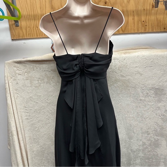 Betsy and Adam black whimsigoth prom dress chiffon fairy grunge women’s 8 - Picture 4 of 8